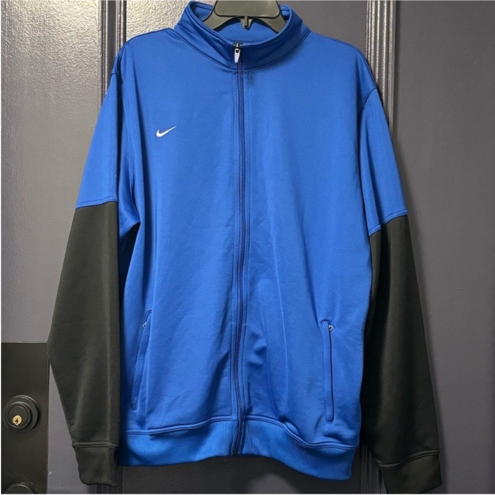 Nike Blue and Black Full-Zip Hoodie Excellent Condition